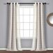 Lush Decor Boerderij Geweven Grommet Sheer Venster Gordijn Paneel Paar, 95" Lang x 38" breed, Beige