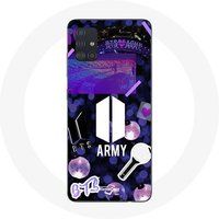 Maniacase Etui voor Samsung Galaxy A51 5G Bangtan Sonyeondan BTS Logo Army Bomb Lightstick