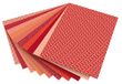 folia 46209 - motiefkarton Basics rood gesorteerd, 50 x 70 cm, 270 g/m², 10 vellen