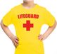 Bellatio Decorations Shoppartners Bv Lifeguard verkleed shirt - geel - voor kinderen - reddingsbrigade shirt - Verkleedkleding - jongens en meiden - Carnaval kostuum 110/116