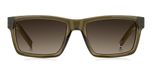 Tommy Hilfiger Th 2309/s Lunettes de soleil homme marron rectangulaires marron 55mm