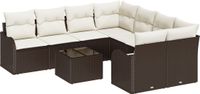 vidaXL Banc de jardin marron et crème