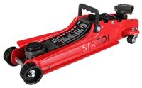 SIXTOL SX JACK 2,5T 360 | Hydraulische low profile garagekrik | 2,5 ton capaciteit | 360° draaibare hendel | Verrijdbaar met 4 wielen