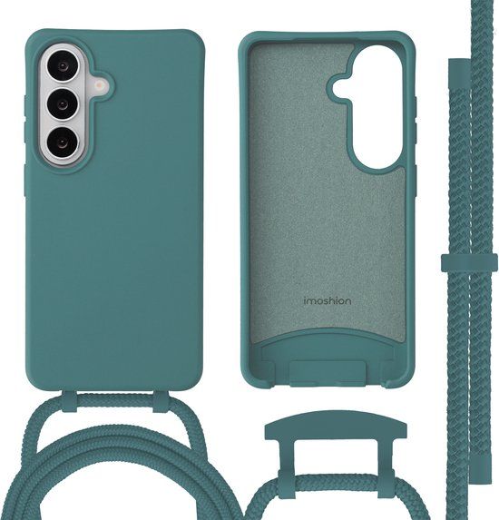 imoshion Color Backcover met afneembaar koord met MagSafe voor de Samsung Galaxy S26 - Dark Green