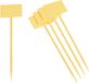 Nature T-etiketten geel 34cm set a 5 stuks