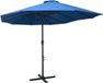 vidaXL Parasol met aluminium paal 460x270 cm blauw