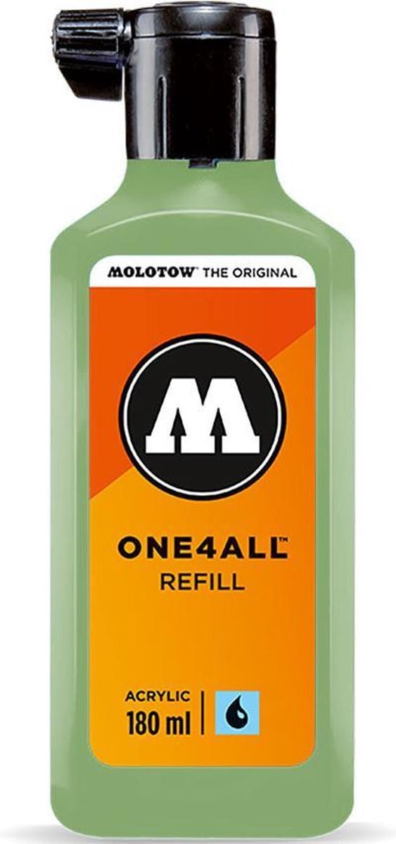 Molotow ONE4ALL™ - 180ml Pastel Groene navul Inkt op acrylbasis