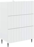vidaXL Ladekast Wit 66 x 34,5 x 92 cm Bewerkt hout