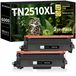 Brother 2x TN-2510XL cartouche de toner, noir, compatible avec Brother