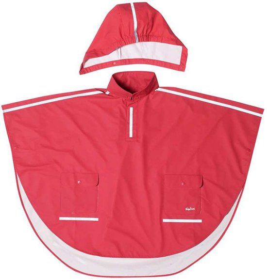 Playshoes Regenponcho Kinderen - Rood - Maat 140