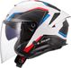LS2 OF618 Verso II Air Wit Blauw Rood Jethelm - Helm