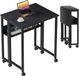 Bureau pliant, petit, noir, 80 cm