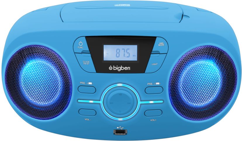 BigBen CD61BLUSB - Draagbare CD-speler - Blauw