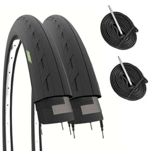 2 Straatfietsband 700 x 25 C (25-622) + binnenband banden voor racefiets, wegfietsen, fietsen en fietsen