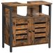 Vasagle meuble sous lavabo brun vintage-noir