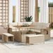Maison Exclusive - Ensemble de jardin 8 pièces, beige, en polyrotin