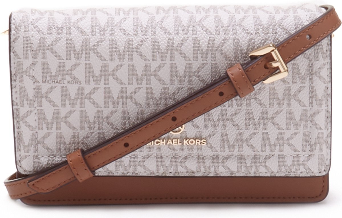 Michael Kors Jet Set Dames Crossbody tas Leer - Wit