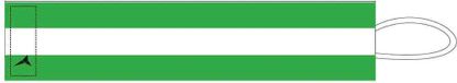Mercury Equipment Brassard de capitaine Vert,Blanc Senior