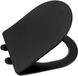 Sapho Paco - Abattant de WC, Slim, SoftClose, noir PCS1012B