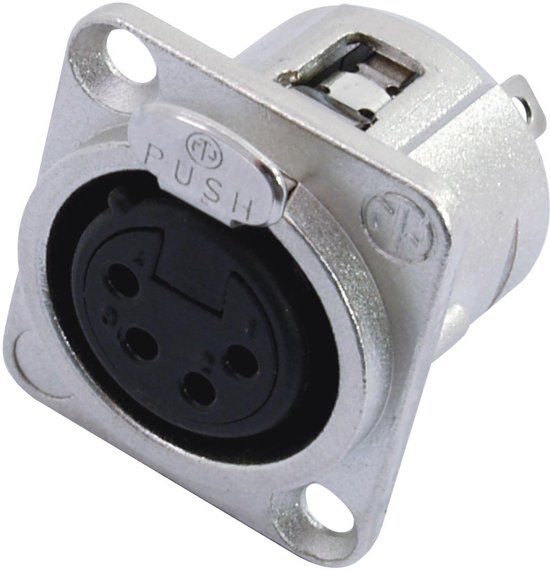 Neutrik NC4FDL-1 XLR mounting socket 4pin
