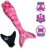 Mermaidsisters Mermaid Sisters Yuna - Zeemeermin Staart met Monovin voor Meisjes - Roze - Maat 104-122