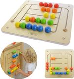 Masterkidz Tableau éducatif labyrinthe perles Montessori