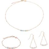 Sloya Piana Collier, bracelet et boucles d'oreilles en pierre amazonite femme