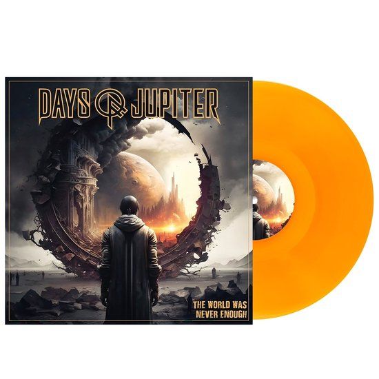 The Days of Jupiter The World Was Never Enough LP Cosmic Sunrise/Orange Vinyl