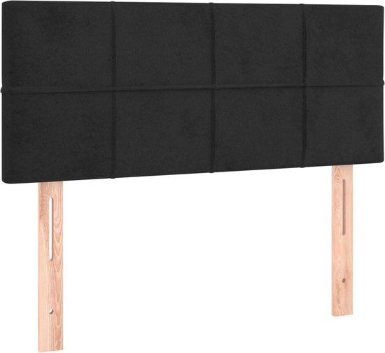 vidaXL Hoofdbord 90x5x78/88 cm fluweel zwart