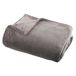 Atmosphera Plaid deken - gris - polyester - 125 x 150 cm