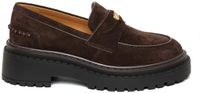 Steve Madden Damesschoenen Pursuit bruin suède lage sneakers