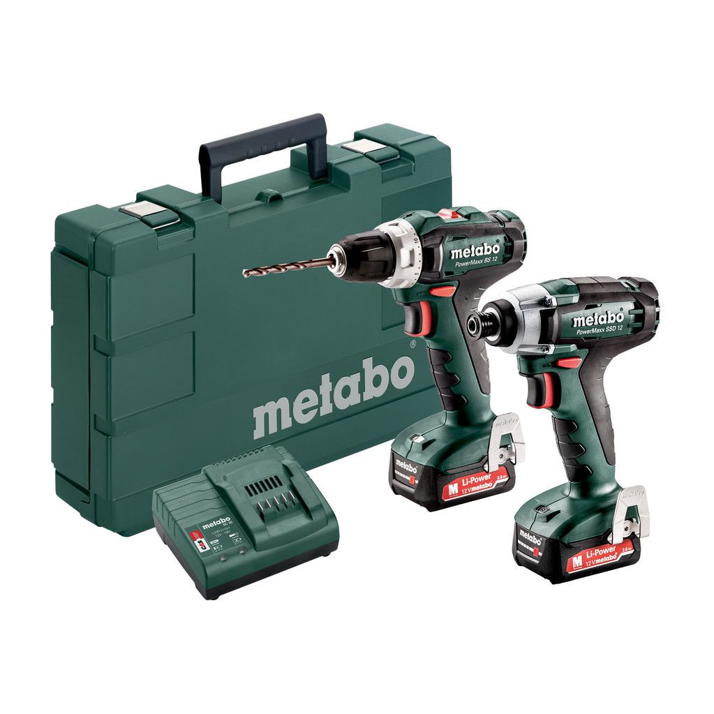 Metabo PowerMaxx BS 12 + PowerMaxx SSD 12 - Accuboormachine - 1000 g