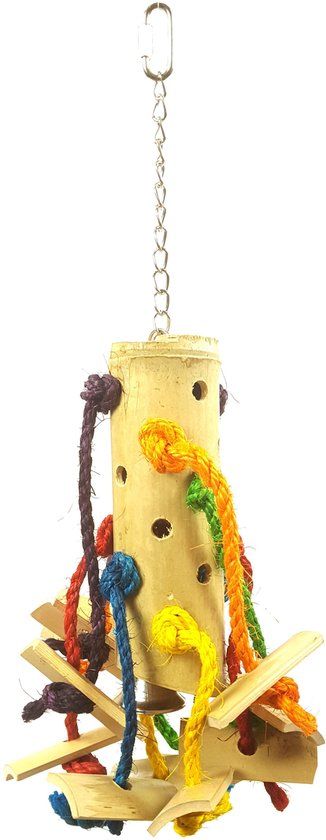 Happy Pet Vogelspeelgoed Puzzel Bamboe Multicolor