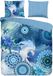 HIP dekbedovertrek mandalas en eenhoorn - 2 persoons 200x200/220 cm - Blauw - 100% Katoen flanel