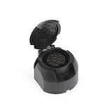 Dino 130087 12V aanhangerstopcontact 13-pilg ISO 11446 met mistlichtuitschakelcontact