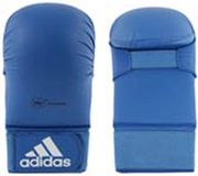 Adidas Gant de Karaté WKF Sans Pouce Bleu Moyen