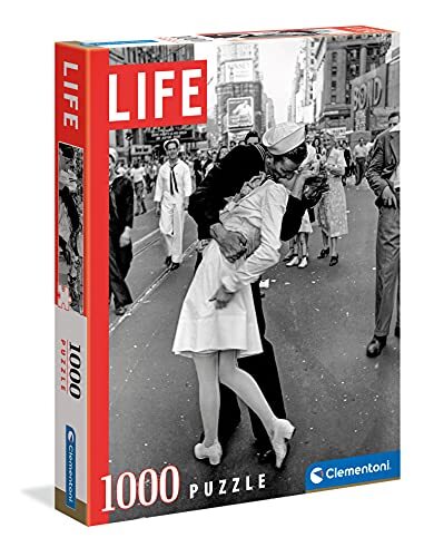 Clementoni 39631 Life Magazine 1000 stuks zwart en wit, vintage gemaakt in Italië, puzzel voor volwassenen, meerkleurig