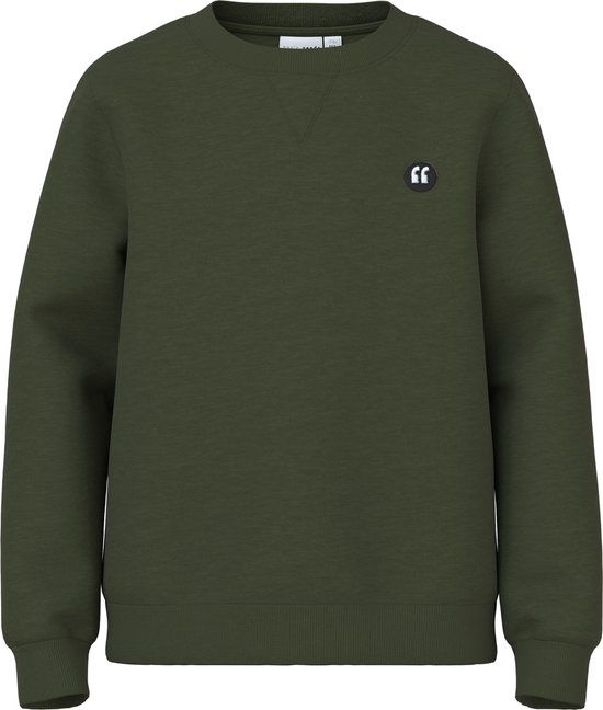 NAME IT NMMVIMO LS SWEAT BRU NOOS Jongens Trui - Rifle Green - Maat 86