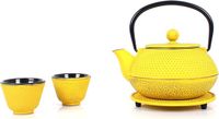 Famanu Gietijzeren Theeset, 0.8L, Geel