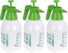 Pro Garden Plantenspuit - 3x - 2 liter - drukspuit met handpomp - waterverstuiver