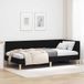Maison Exclusive - Cadre de lit d'angle noir 90 x 200 cm tissu