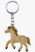 Merkloos / Sans marque Cornelissen Natierliche Geschenke Gmbh Sleutelhanger veulen - 2x - paard - naturel - 7 cm - hout