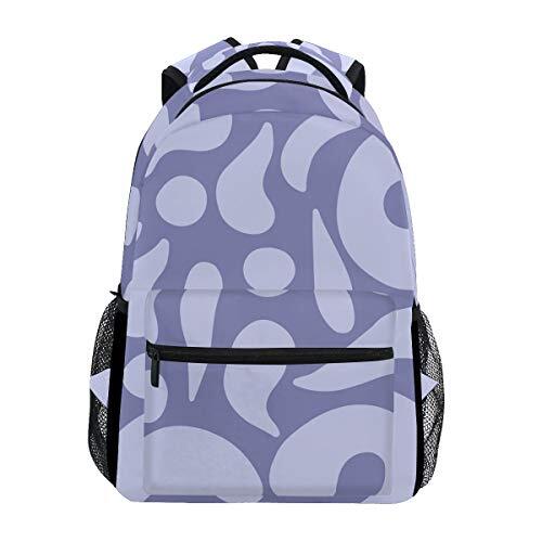 FANTAZIO Rugzakken Geel School tas weven Daypack met rits OneSize 5 stuks.