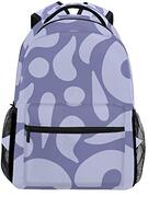 FANTAZIO Rugzakken Geel School tas weven Daypack met rits OneSize 5 stuks.