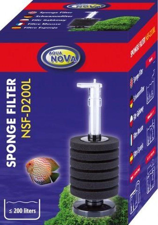Aqua Nova Sponsfilter L - Aquariumfilter - tot 100 L