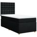 VidaXL Boxspringbed met matras, stof, zwart, 120x190 cm