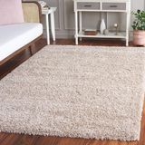 SAFAVIEH California Shag Collection Pluizig hoogpolig tapijt, beige, 122 x 183 cm