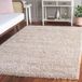 SAFAVIEH California Shag Collection Pluizig hoogpolig tapijt, beige, 122 x 183 cm