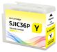 Epson Jaune cartouche d'encre SJIC36P pour ColorWorks C6000 C6500, 80 ml