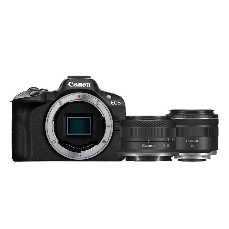 Canon Canon EOS R50 + RF-S 18-45mm F/4.5-6.3 IS STM + RF 35mm F/1.8 IS Macro STM